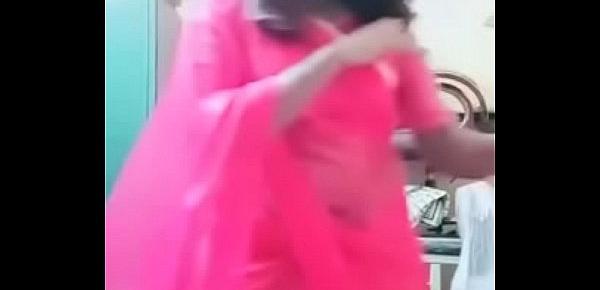 Xx Xbangali - Swathi naidu in pink saree getting ready 2836 Porn Videos