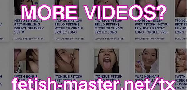 Tongue Handjob - Japanese asian tongue spit face nose licking sucking kissing handjob fetish  more at fetish masternet 1513 Porn Videos