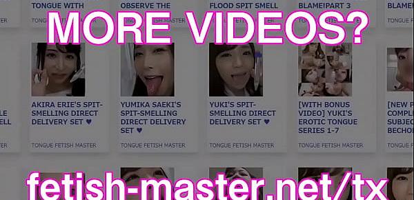 Japanese asian tongue spit face nose licking sucking kissing handjob fetish  more at fetish masternet 2061 Porn Videos