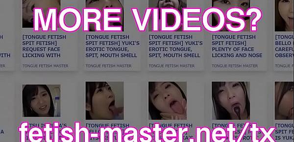 Asian Mouth Lick - Japanese asian tongue spit face nose licking sucking kissing handjob fetish  more at fetish masternet 1606 Porn Videos
